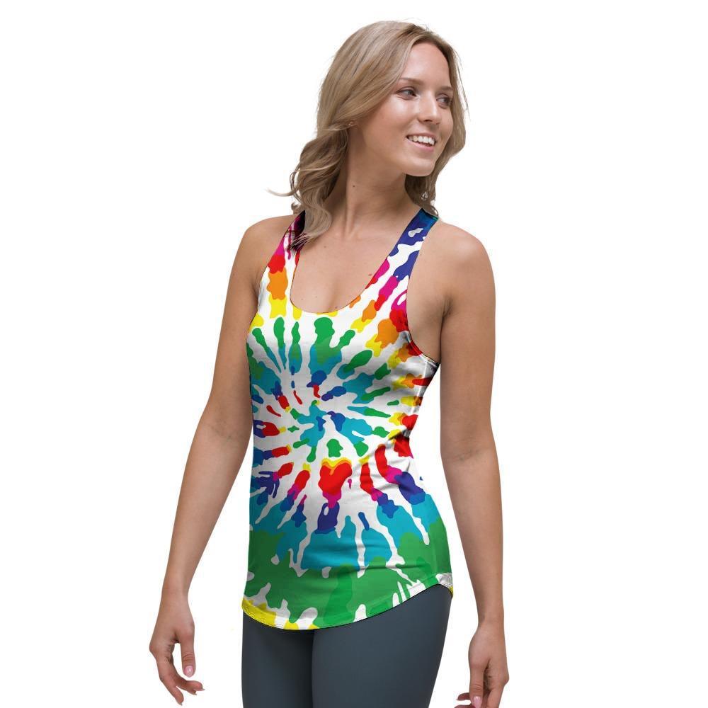 Tie Dye Women's Racerback Tank Top-grizzshop