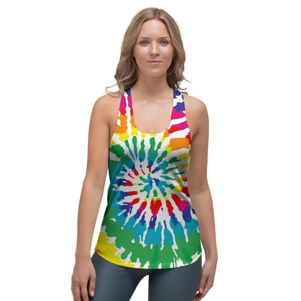 Tie Dye Women's Racerback Tank Top-grizzshop