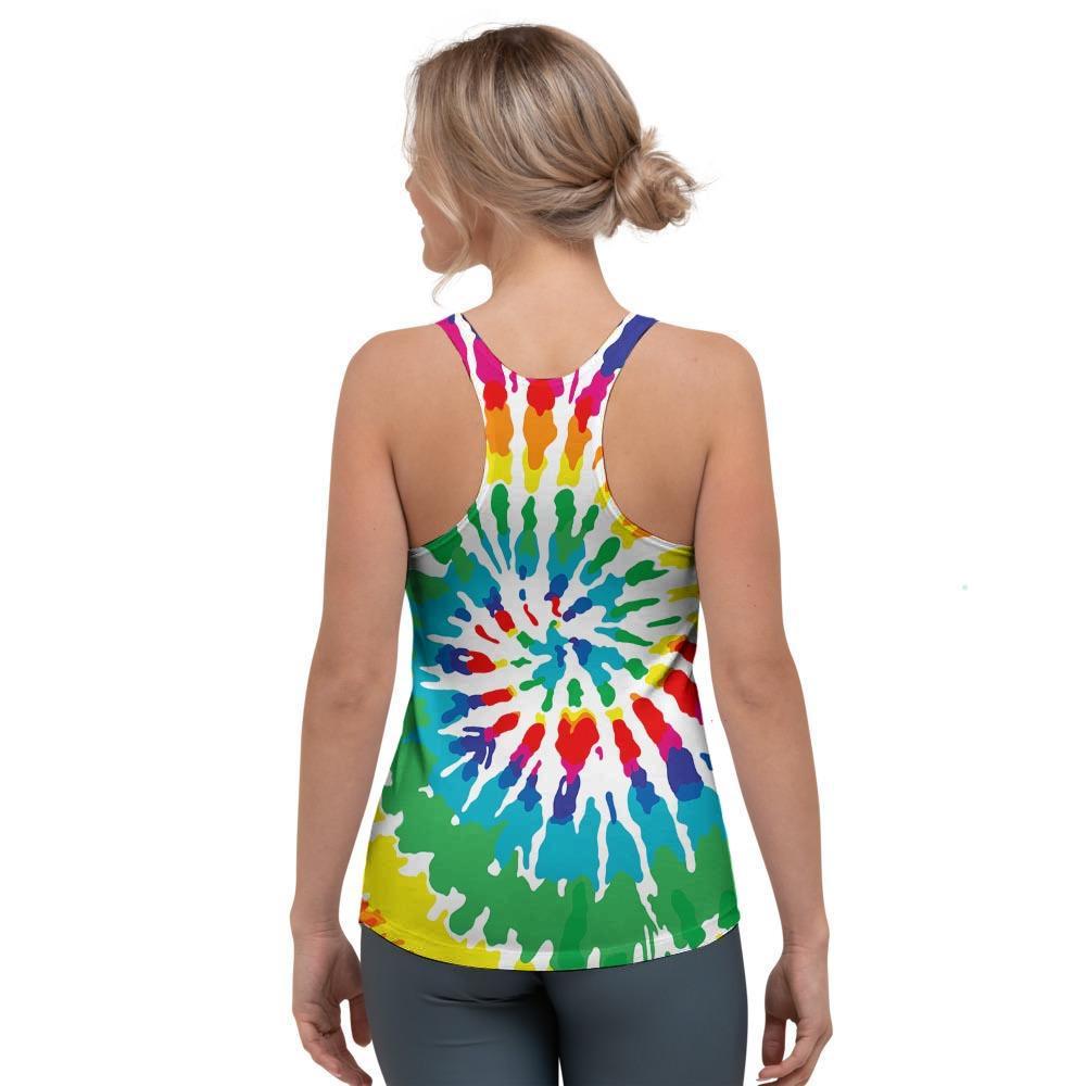Tie Dye Women's Racerback Tank Top-grizzshop