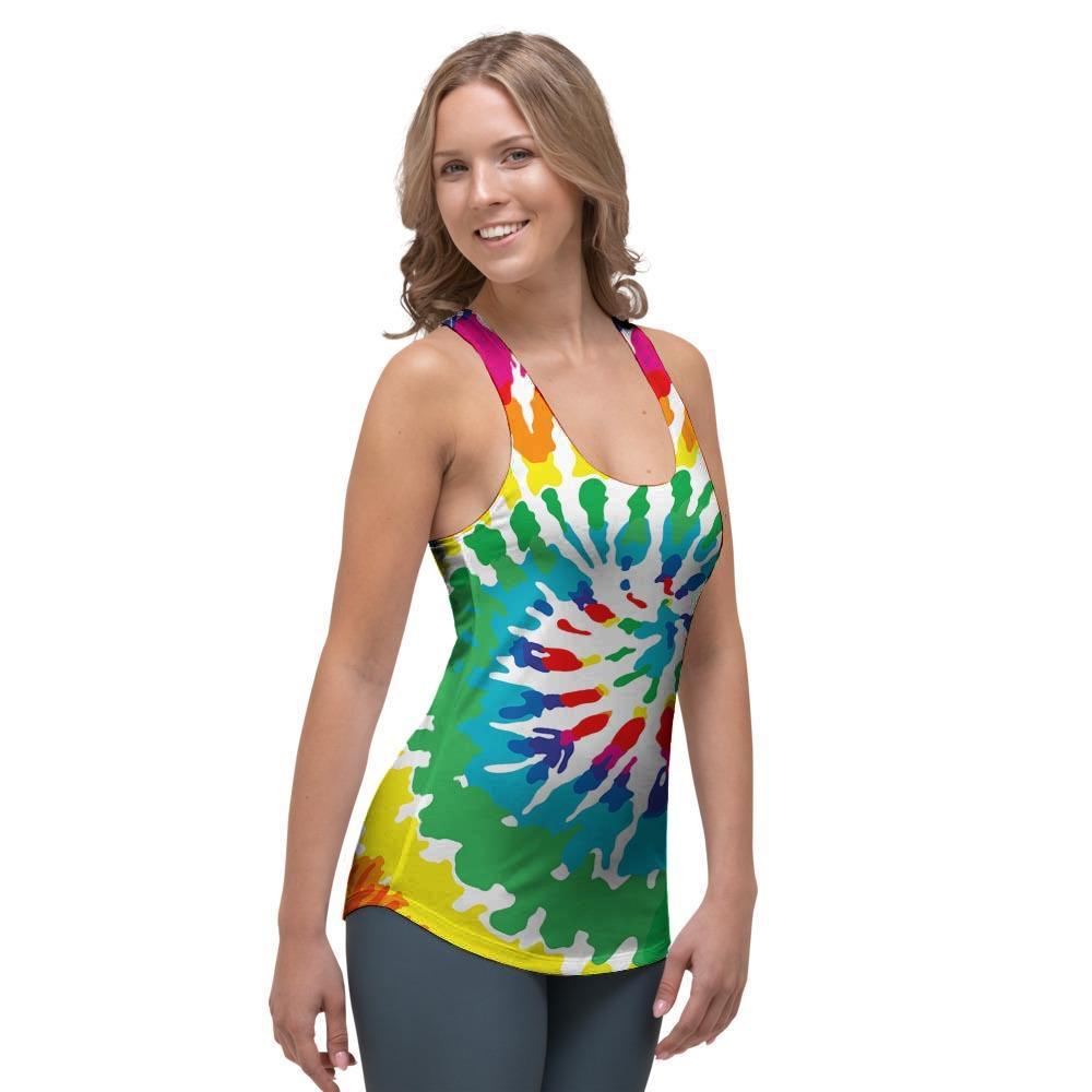 Tie Dye Women's Racerback Tank Top-grizzshop