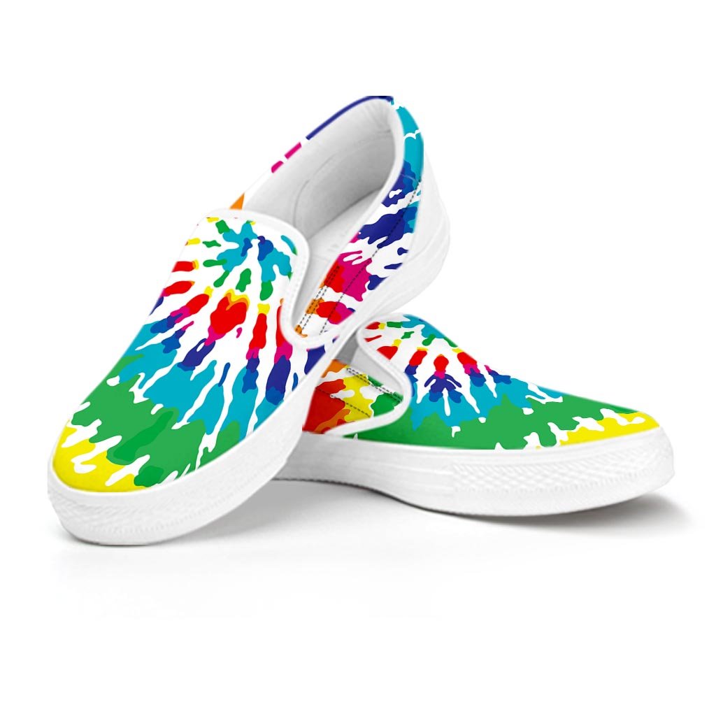 Tie Dye Women's Slip On Sneakers-grizzshop