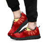 Tie Dye Yellow And Red Spider Print Black Sneaker-grizzshop