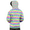 Tie Dye Zigzag Rainbow Print Pattern Men's Hoodie-grizzshop