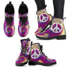 Tie Dye and Peace Women's Leather Boots-grizzshop