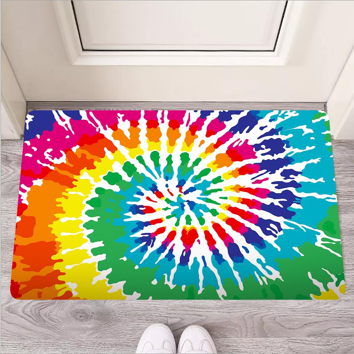 Tie Dye Door Mat-grizzshop