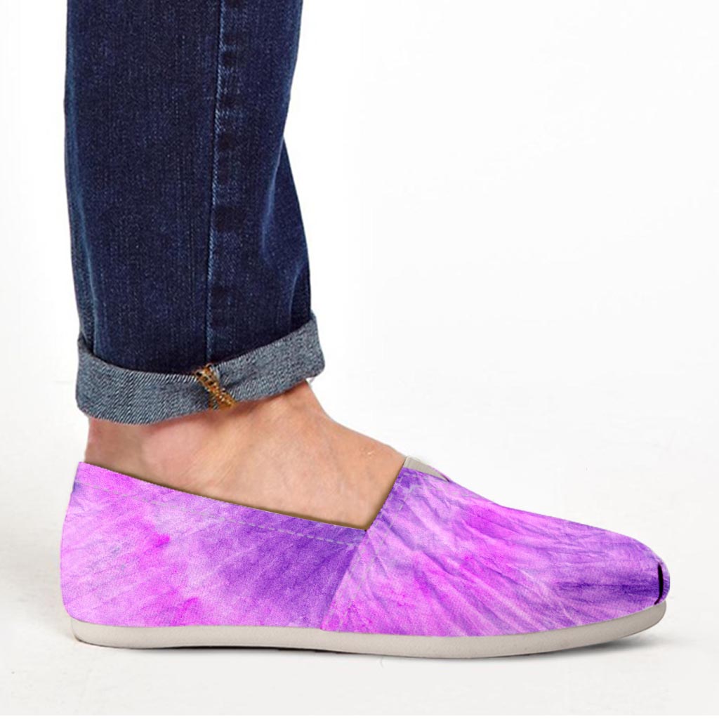 Tie Dye Purple Canvas Shoes-grizzshop