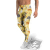 Tiger And Asian Elephant Print Men's Leggings-grizzshop