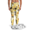 Tiger And Asian Elephant Print Men's Leggings-grizzshop