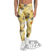 Tiger And Asian Elephant Print Men's Leggings-grizzshop