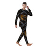 Tiger And Crossed Swords Print Men's Pajamas-grizzshop