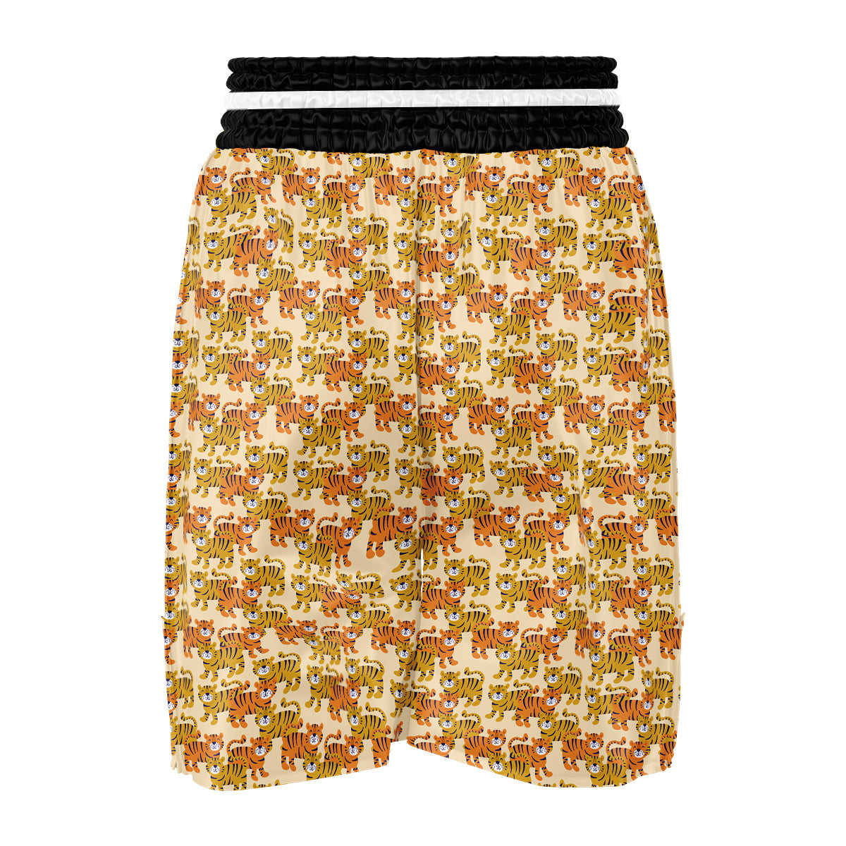Tiger Cute Print Pattern Boxing Shorts-grizzshop