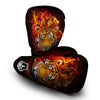 Tiger Flame Print Boxing Gloves-grizzshop