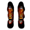 Tiger Flame Print Muay Thai Shin Guards-grizzshop