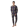 Tiger Flower And Print Pattern Men's Pajamas-grizzshop