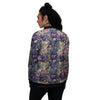 Tiger Flower And Print Pattern Women's Bomber Jacket-grizzshop