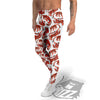 Tiger Gouache Print Pattern Men's Leggings-grizzshop