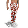 Tiger Gouache Print Pattern Men's Leggings-grizzshop