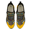 Tiger Head Tattoo Print Black Athletic Shoes-grizzshop