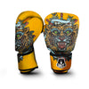 Tiger Head Tattoo Print Boxing Gloves-grizzshop