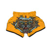 Tiger Head Tattoo Print Muay Thai Boxing Shorts-grizzshop