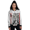 Tiger Japanese Style Print Women's Bomber Jacket-grizzshop