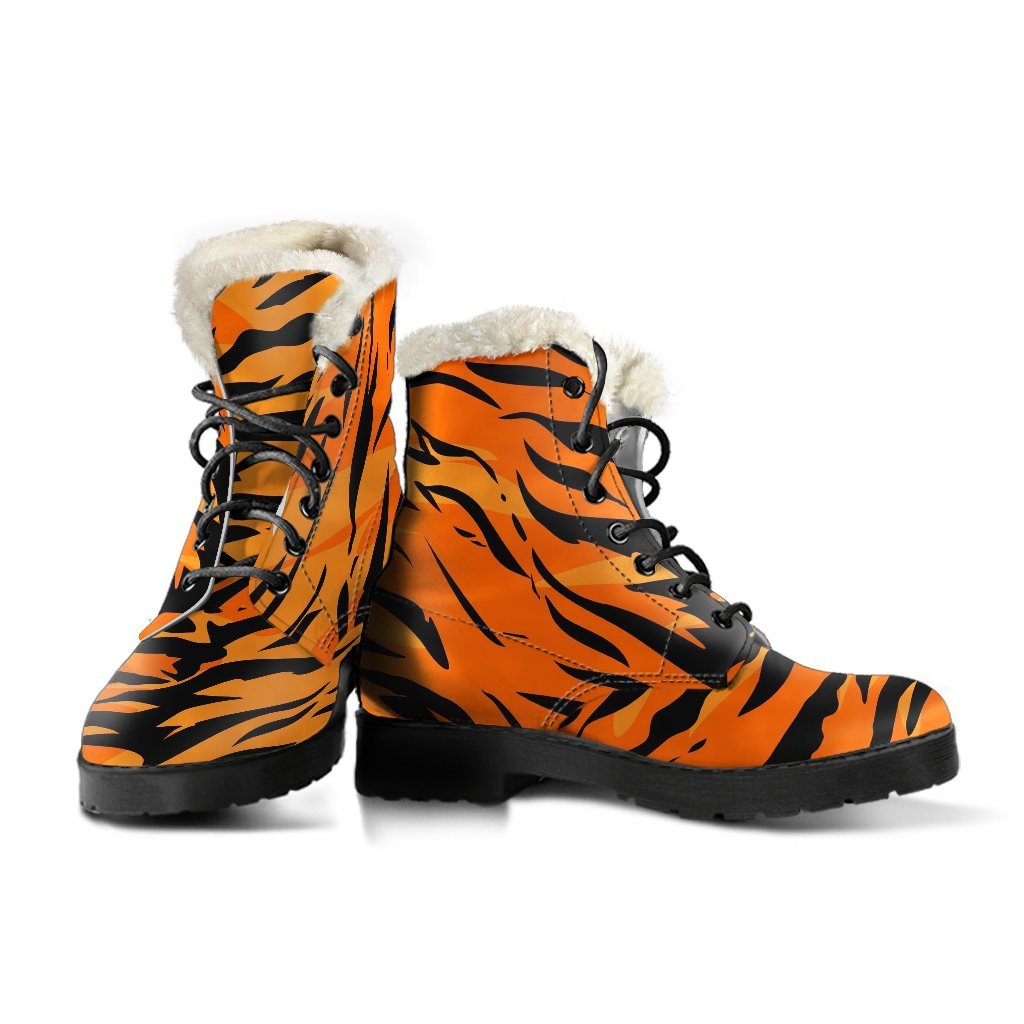 Tiger Pattern Print Comfy Winter Boots-grizzshop