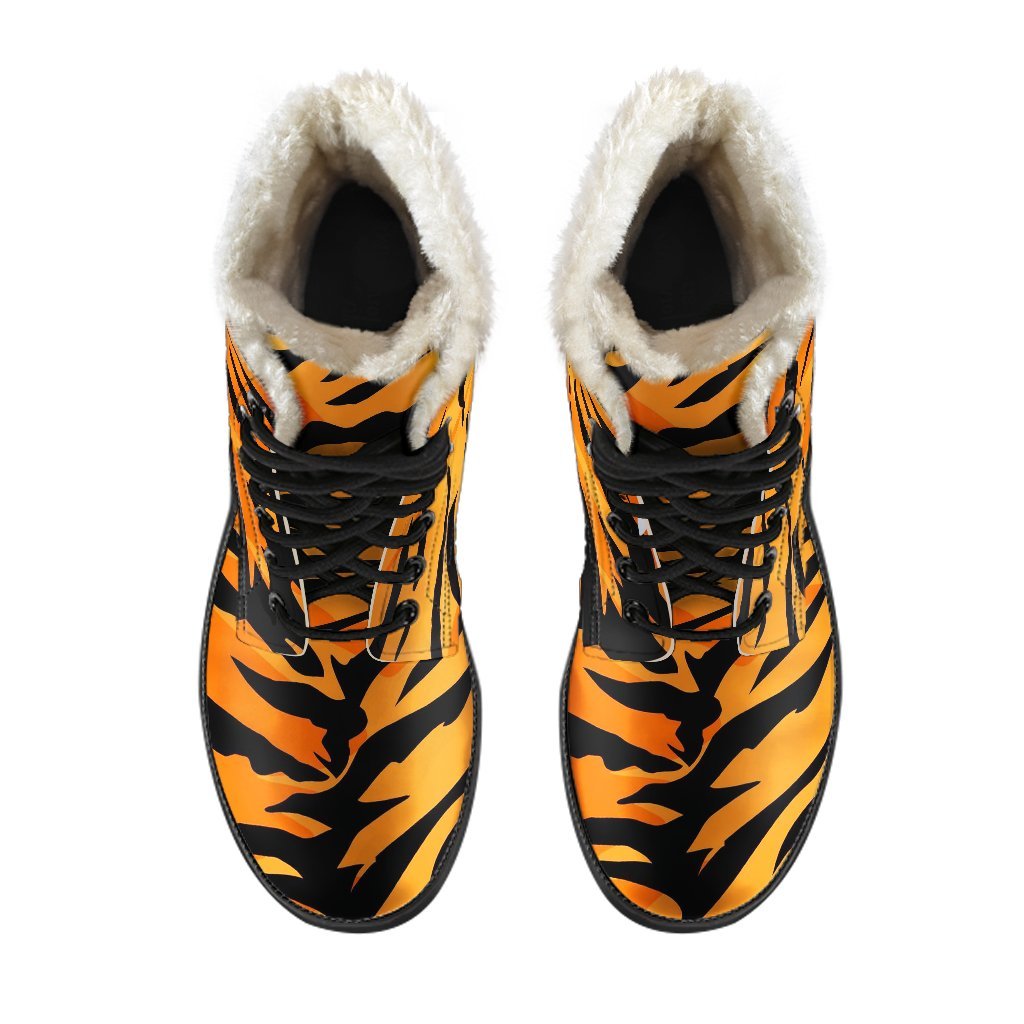 Tiger Pattern Print Comfy Winter Boots-grizzshop