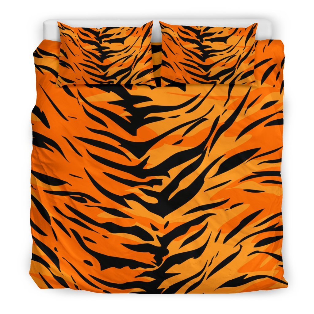Tiger Pattern Print Duvet Cover Bedding Set-grizzshop