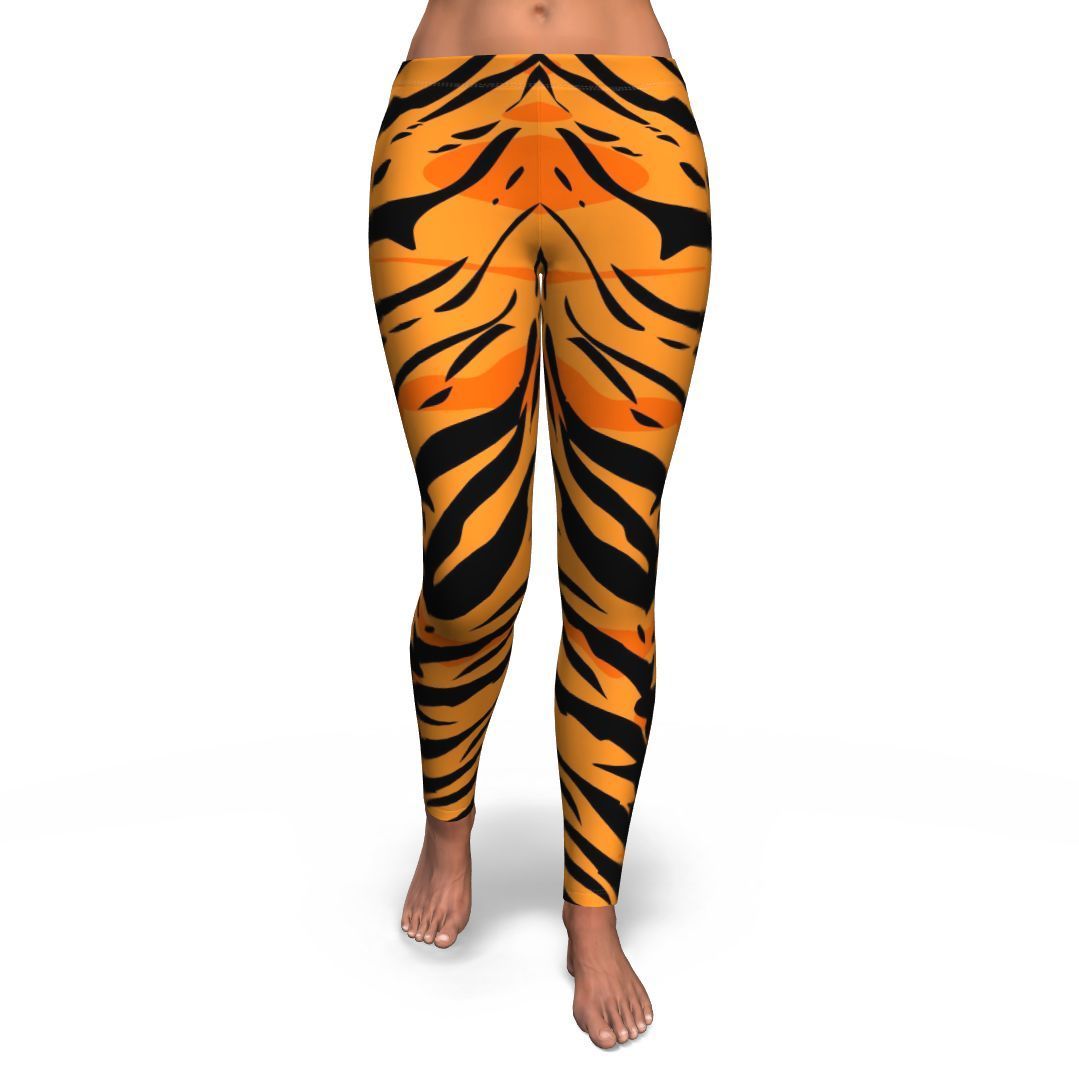 Tiger Pattern Print Pattern Women Leggings-grizzshop