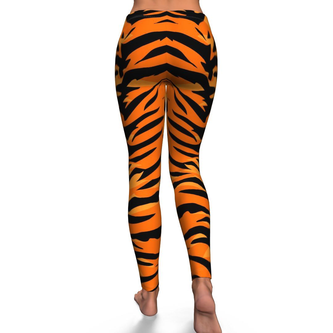 Tiger Pattern Print Pattern Women Leggings-grizzshop