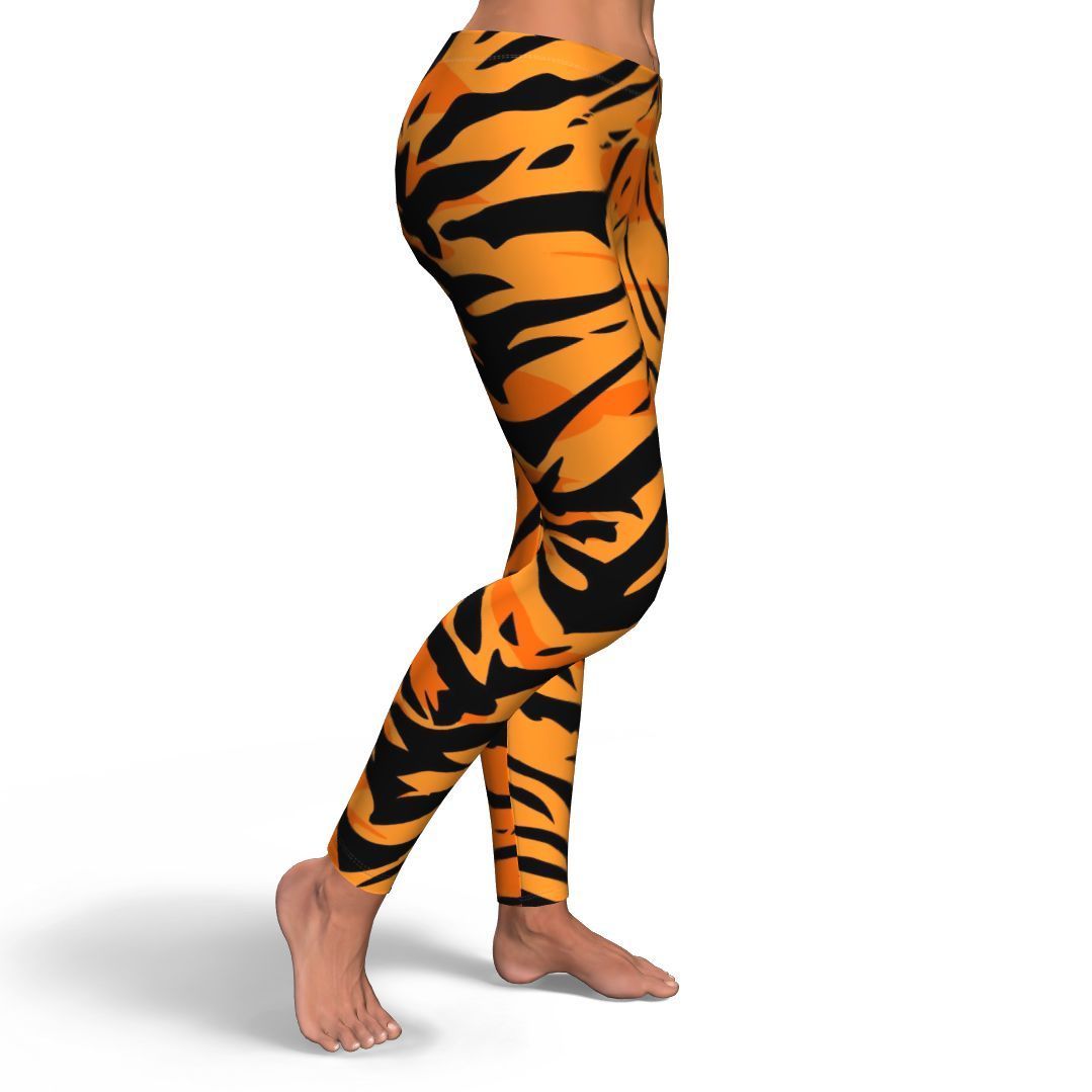 Tiger Pattern Print Pattern Women Leggings-grizzshop