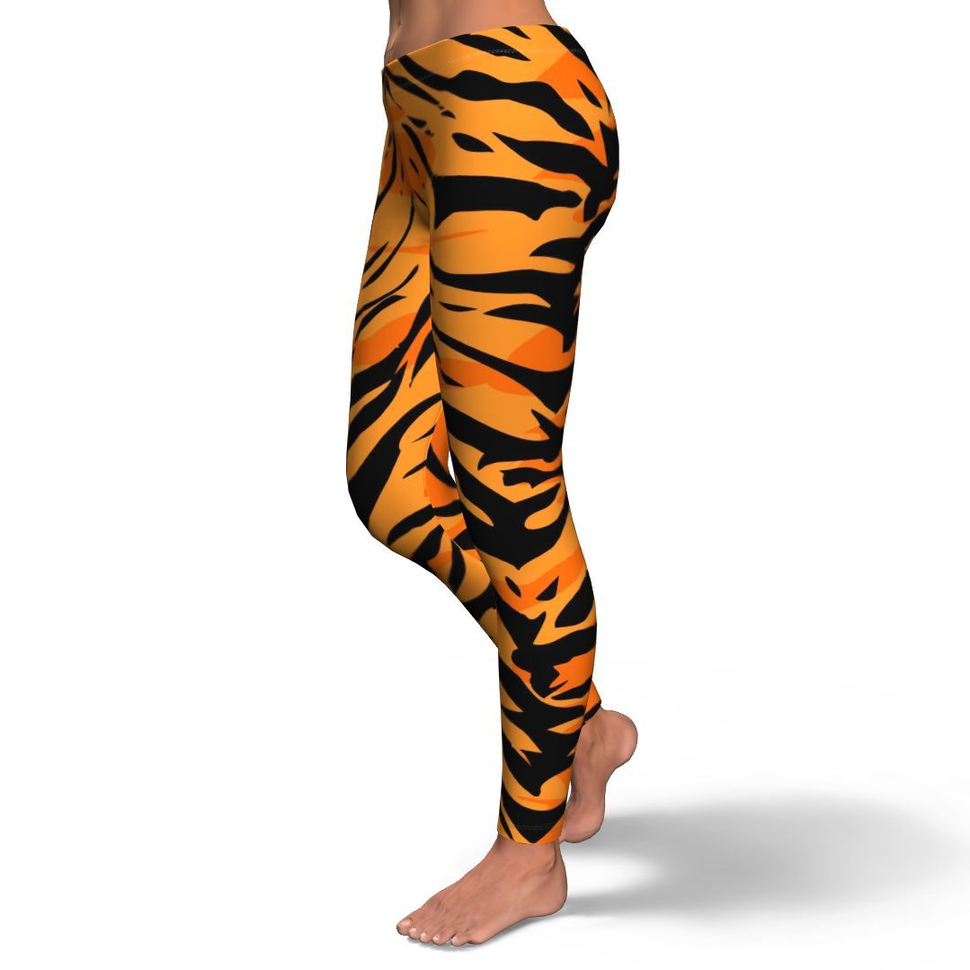 Tiger Pattern Print Pattern Women Leggings-grizzshop