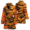 Tiger Pattern Print Women Long Robe-grizzshop