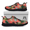 Tiger Tropical Print Pattern Black Sneaker-grizzshop