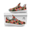 Tiger Tropical Print Pattern White Athletic Shoes-grizzshop