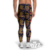 Tigers Head Tattoo Print Pattern Men's Leggings-grizzshop