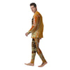 Tiki Aloha Print Men's Pajamas-grizzshop