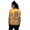 Tiki Aloha Print Women's Bomber Jacket-grizzshop