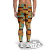 Tiki Ethnic Print Pattern Men's Leggings-grizzshop