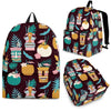 Tiki Fruit Pattern Print Backpack-grizzshop