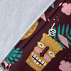 Tiki Fruit Pattern Print Blanket-grizzshop