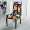 Tiki Fruit Pattern Print Chair Cover-grizzshop