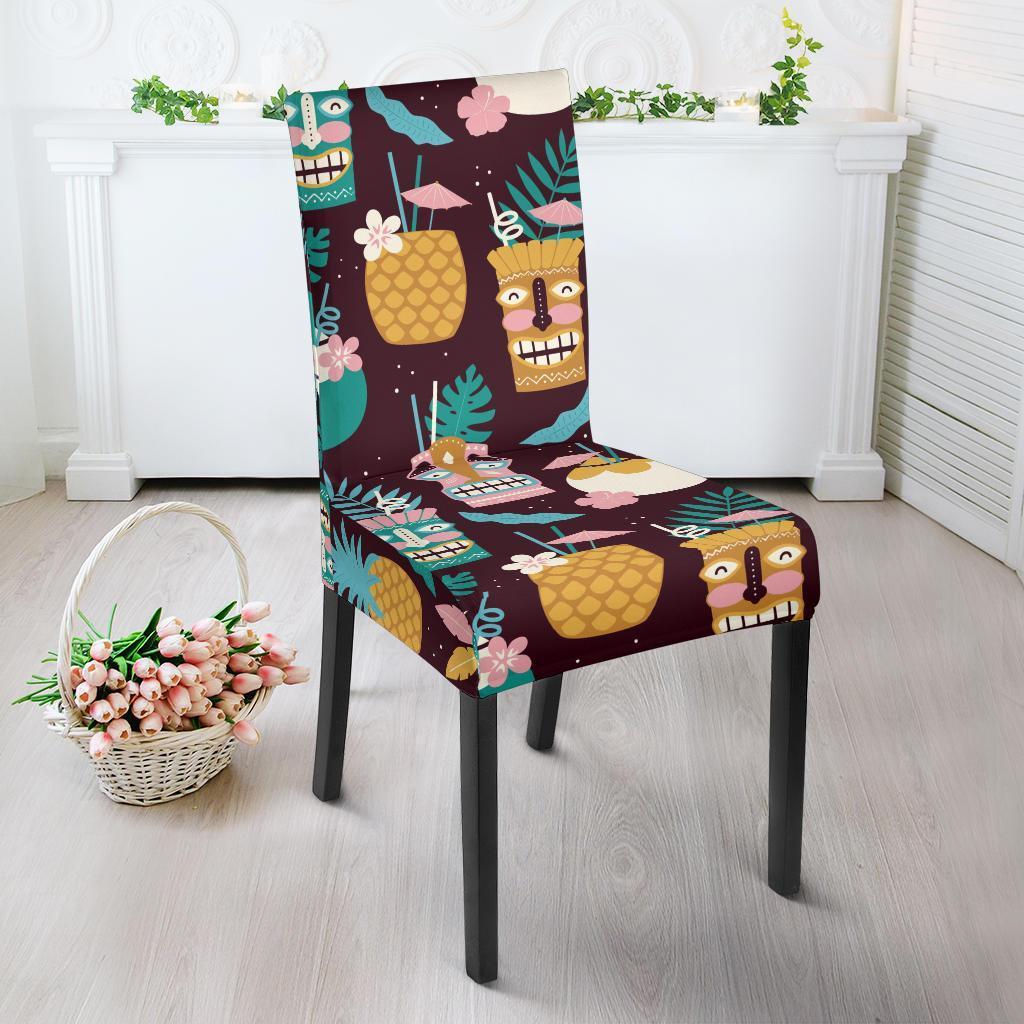 Tiki Fruit Pattern Print Chair Cover-grizzshop