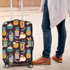 Tiki Fruit Pattern Print Luggage Cover Protector-grizzshop