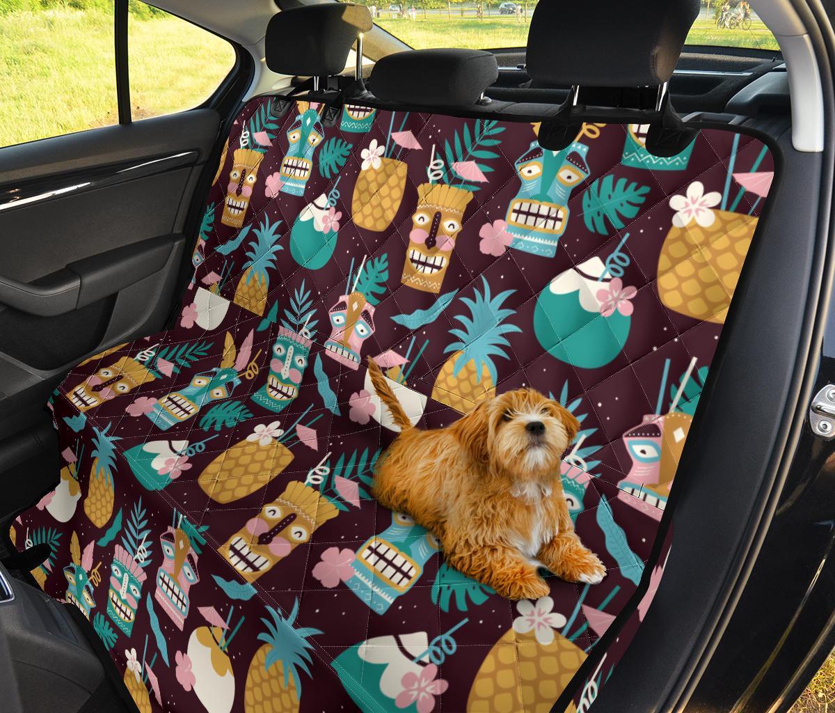 Tiki Fruit Pattern Print Pet Car Seat Cover-grizzshop
