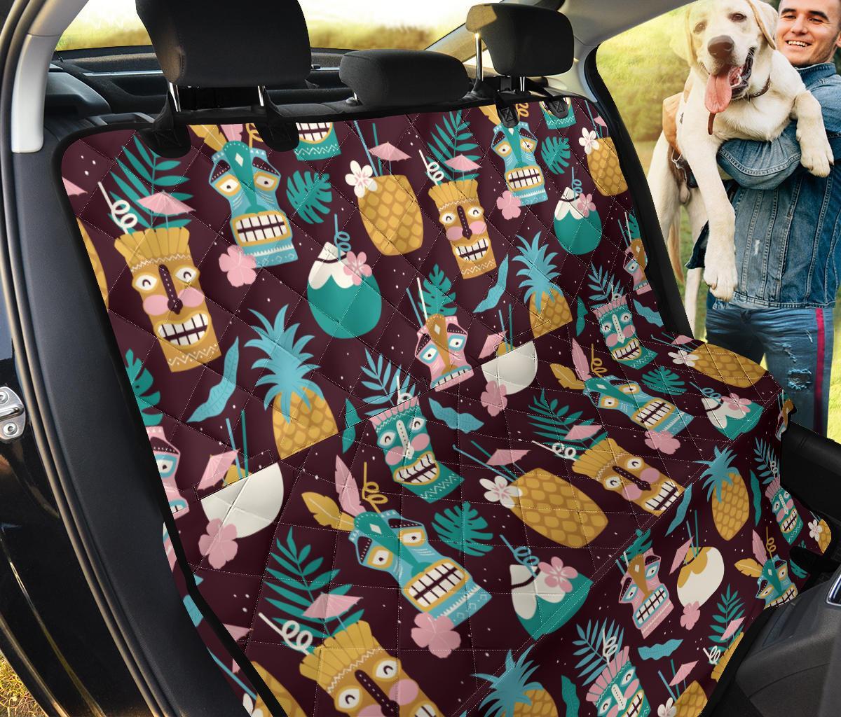 Tiki Fruit Pattern Print Pet Car Seat Cover-grizzshop
