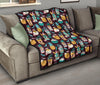 Tiki Fruit Pattern Print Quilt-grizzshop