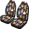 Tiki Fruit Pattern Print Universal Fit Car Seat Covers-grizzshop