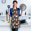 Tiki Fruit Pattern Print Women's Apron-grizzshop