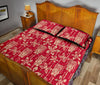 Tiki Hawaiian Pattern Print Bed Set Quilt-grizzshop